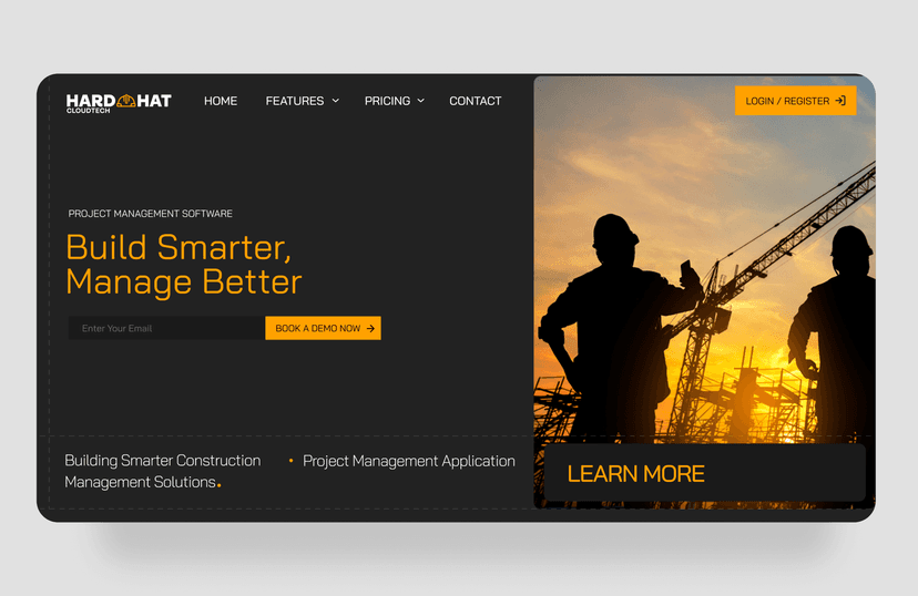 Hardhat Cloud Tech Company Website